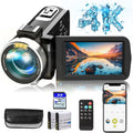 4K Camcorder with IR Night Vision and 18X Digital Zoom A32895