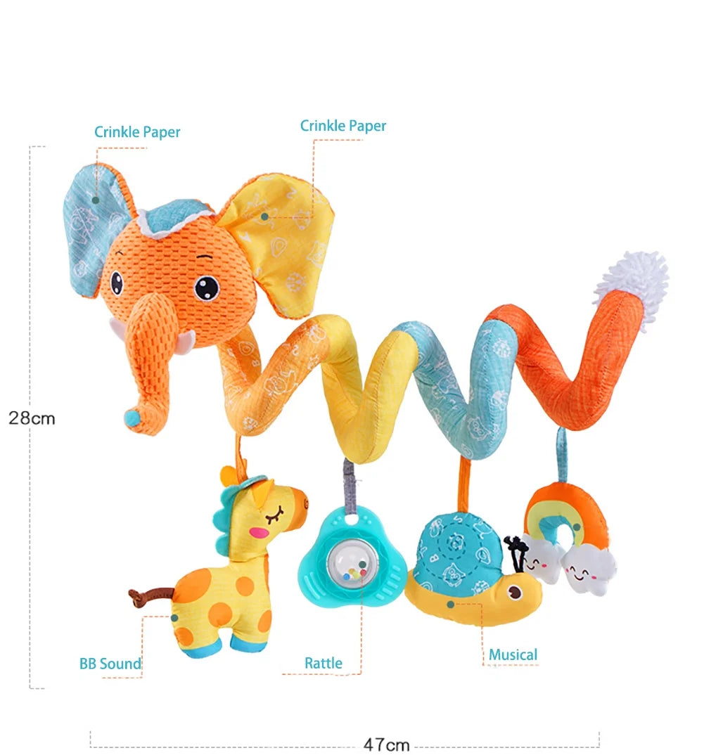 Sensory Stroller Toys with Teether Rattles H78778