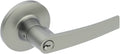 Satin Chrome Lever Round Rose Storeroom L1890