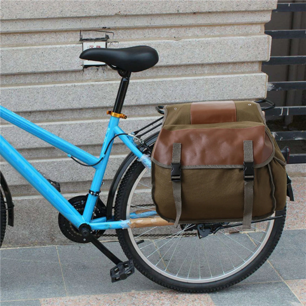 Waterproof Canvas Motorbike Saddle Bag Y410216