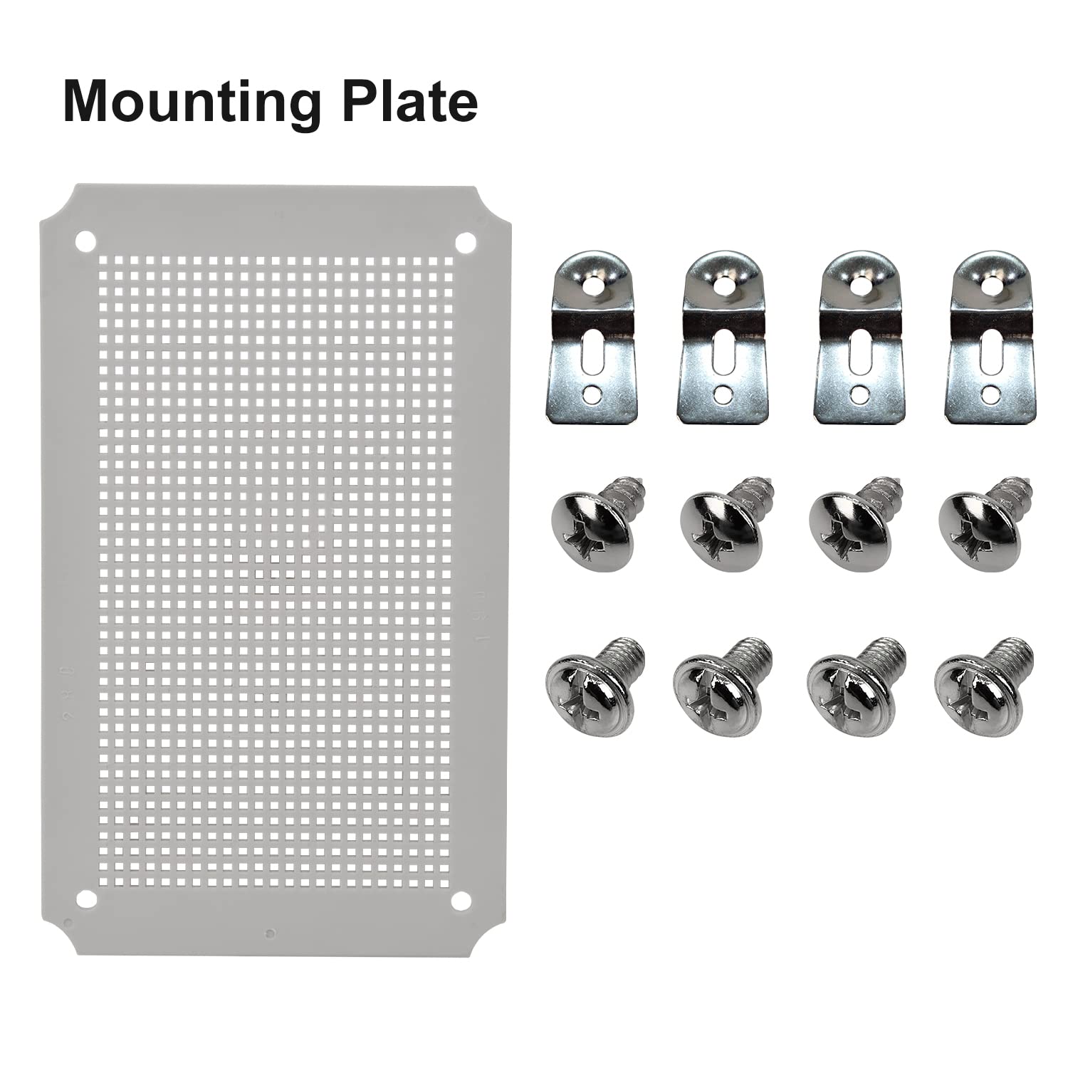 Waterproof Hinged Clear Cover ABS Plastic Junction Box, Pack of 2 K60038