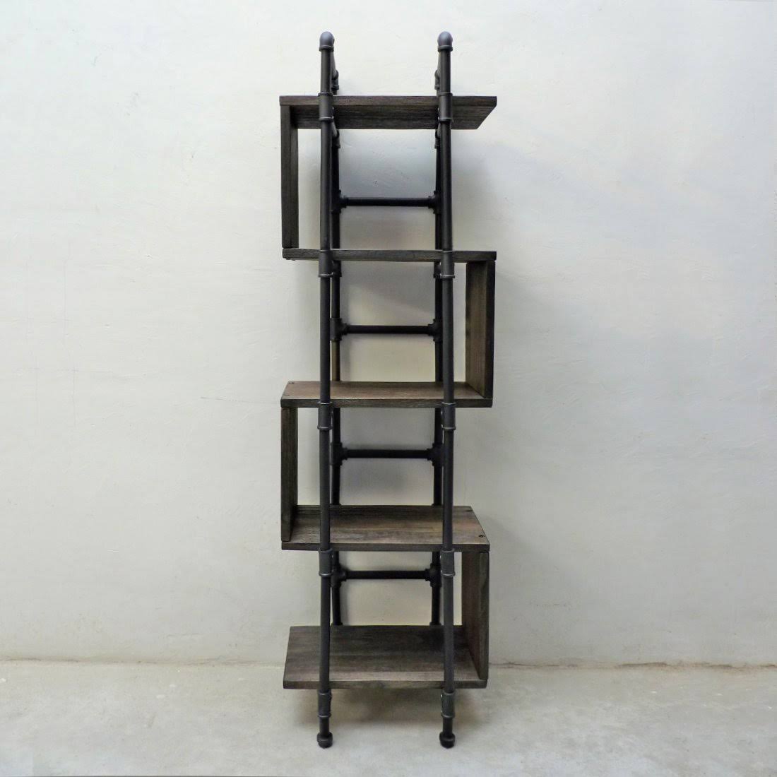 Modern Industrial Etagere Bookcase Display Y1483
