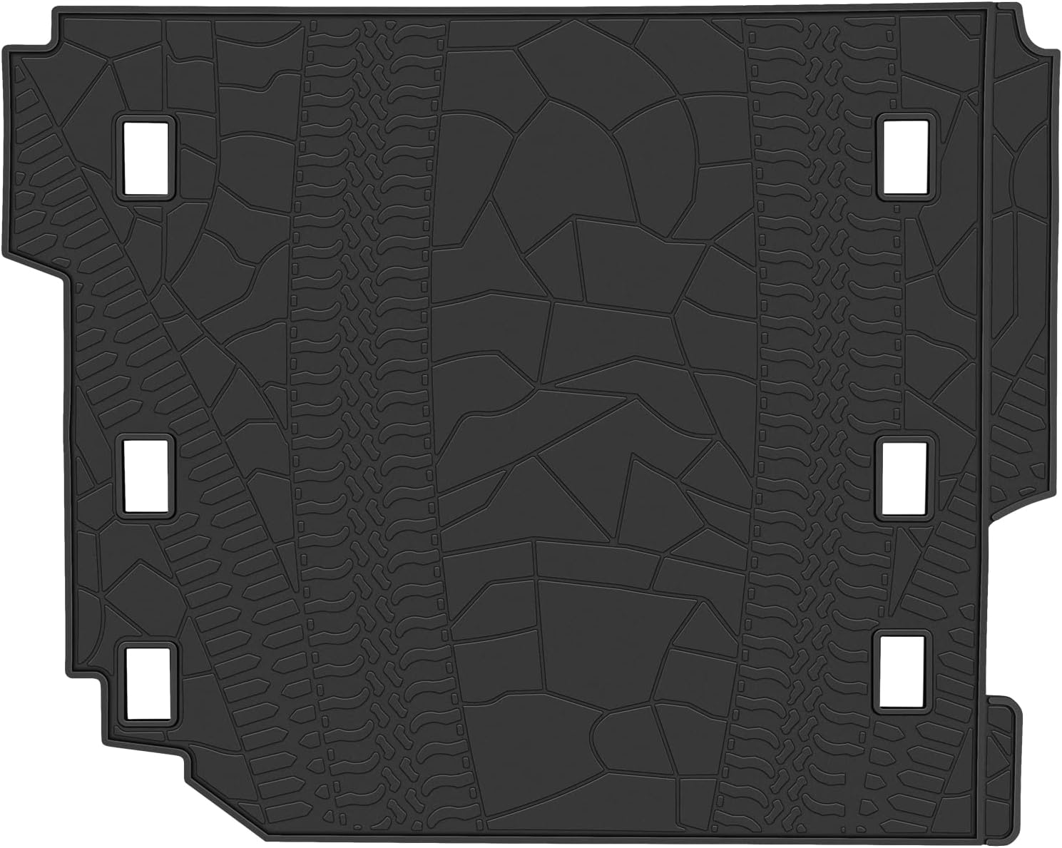 Cargo Mat for Jeep Wrangler JL 4 Door All-Weather Trunk Mat Cargo Liners J334
