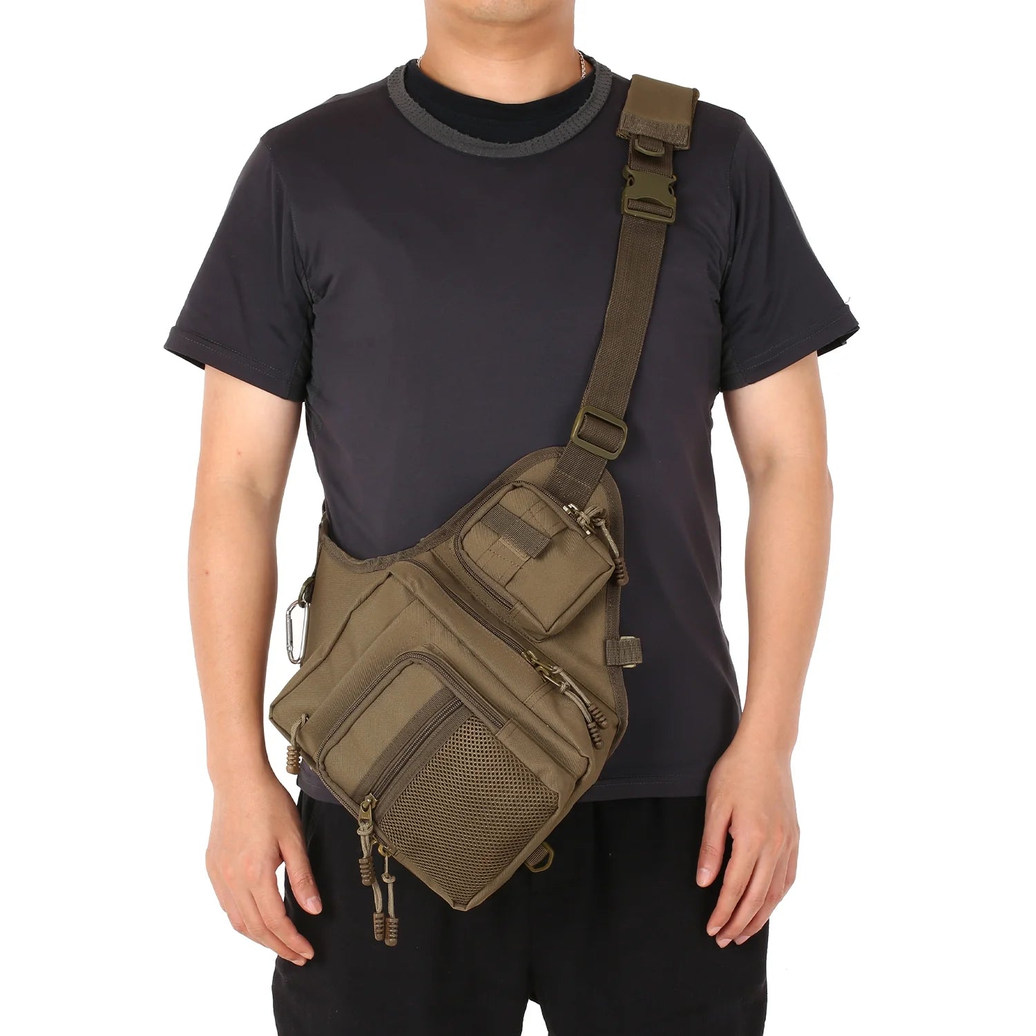 Waterproof Canvas Fishing Tackle Bag B56175