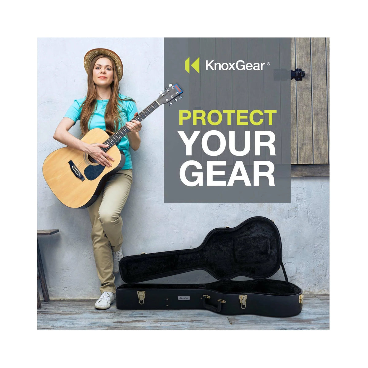 40-Inch Hard Shell Acoustic Concert Guitar Case R85168
