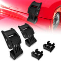 Red Aluminum Hood Latches Catch with U.S. Flag Style, 1 Pair P3672