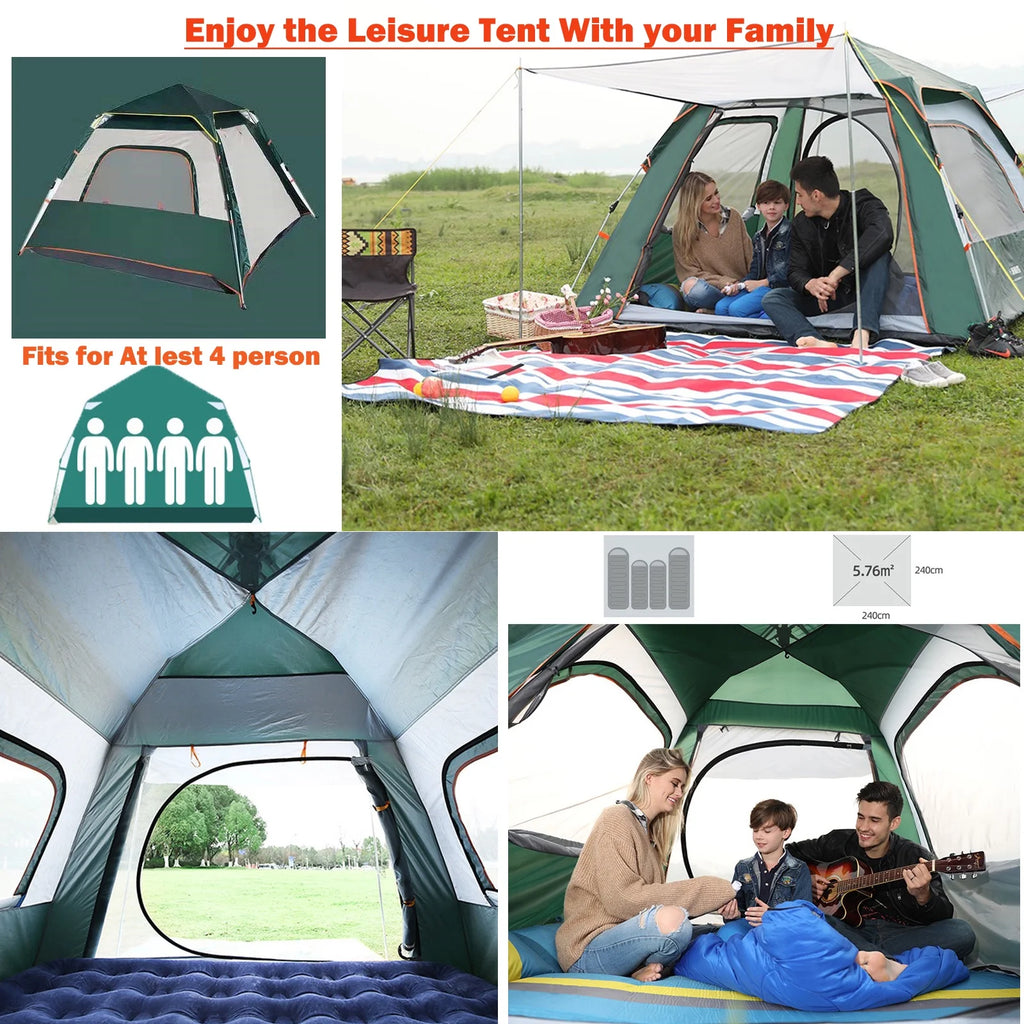 5 Person Waterproof Quick Set Portable Tent K79524