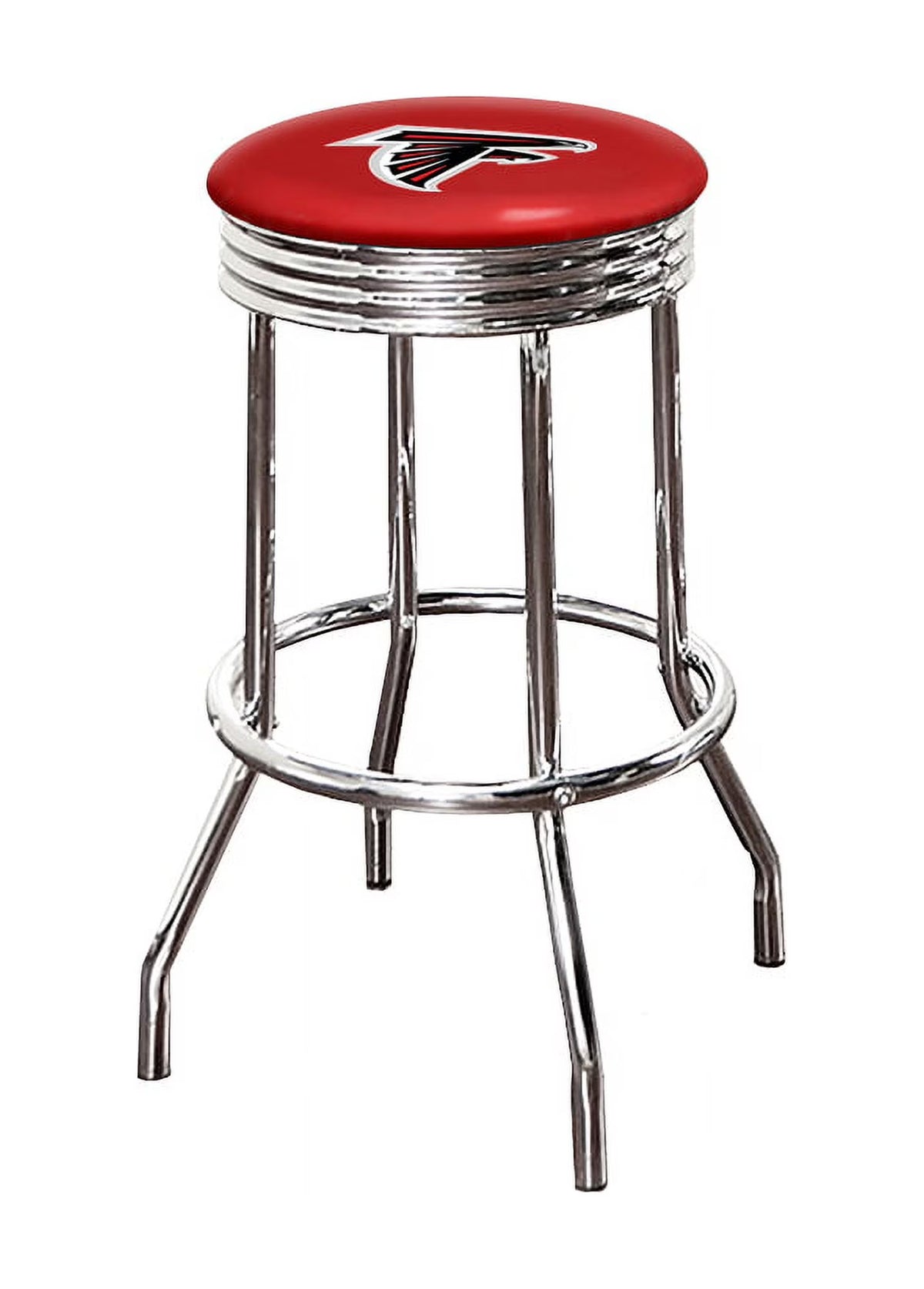 Red Vinyl Swivel Bar Stool A2374