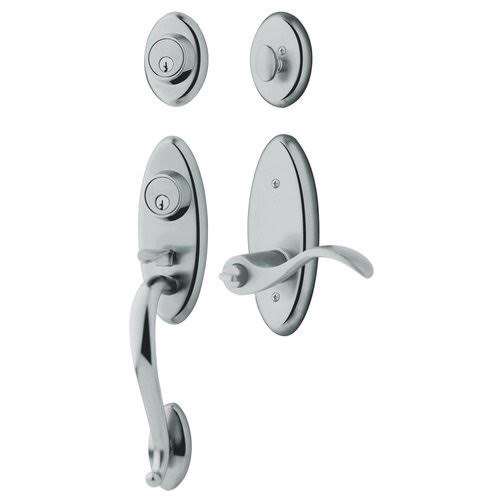Satin Black Full Dummy Handleset with Wave Lever D606