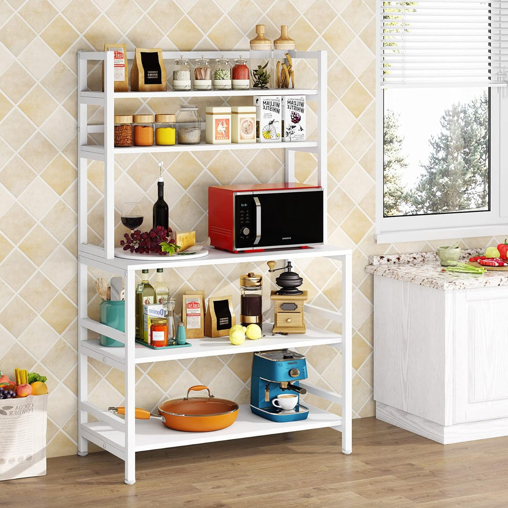 5-Tier White Kitchen Utility Storage Shelf N11203