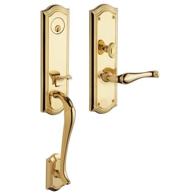 Satin Nickel Left Hand Single Cylinder Mortise Entry Handleset Q63275