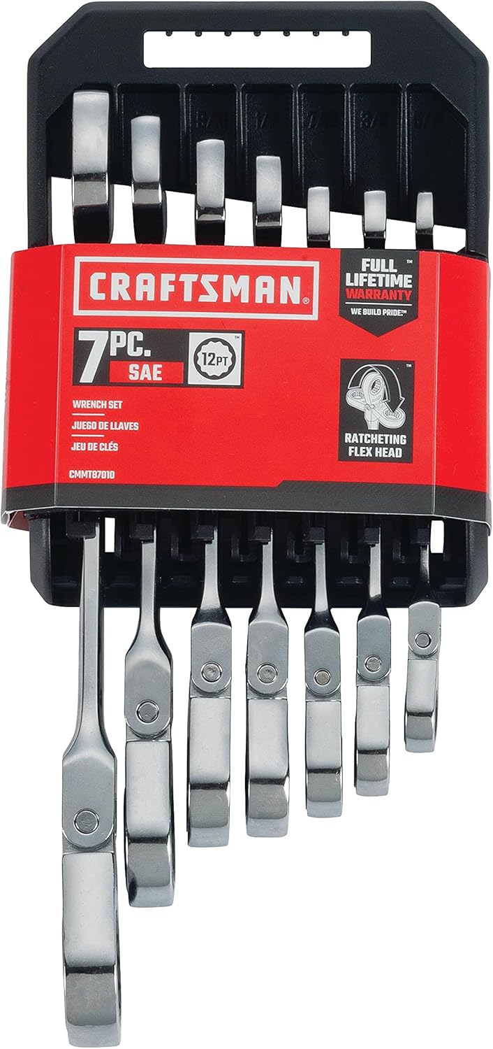 7-Piece SAE Flex Reversible Ratchet Set M543