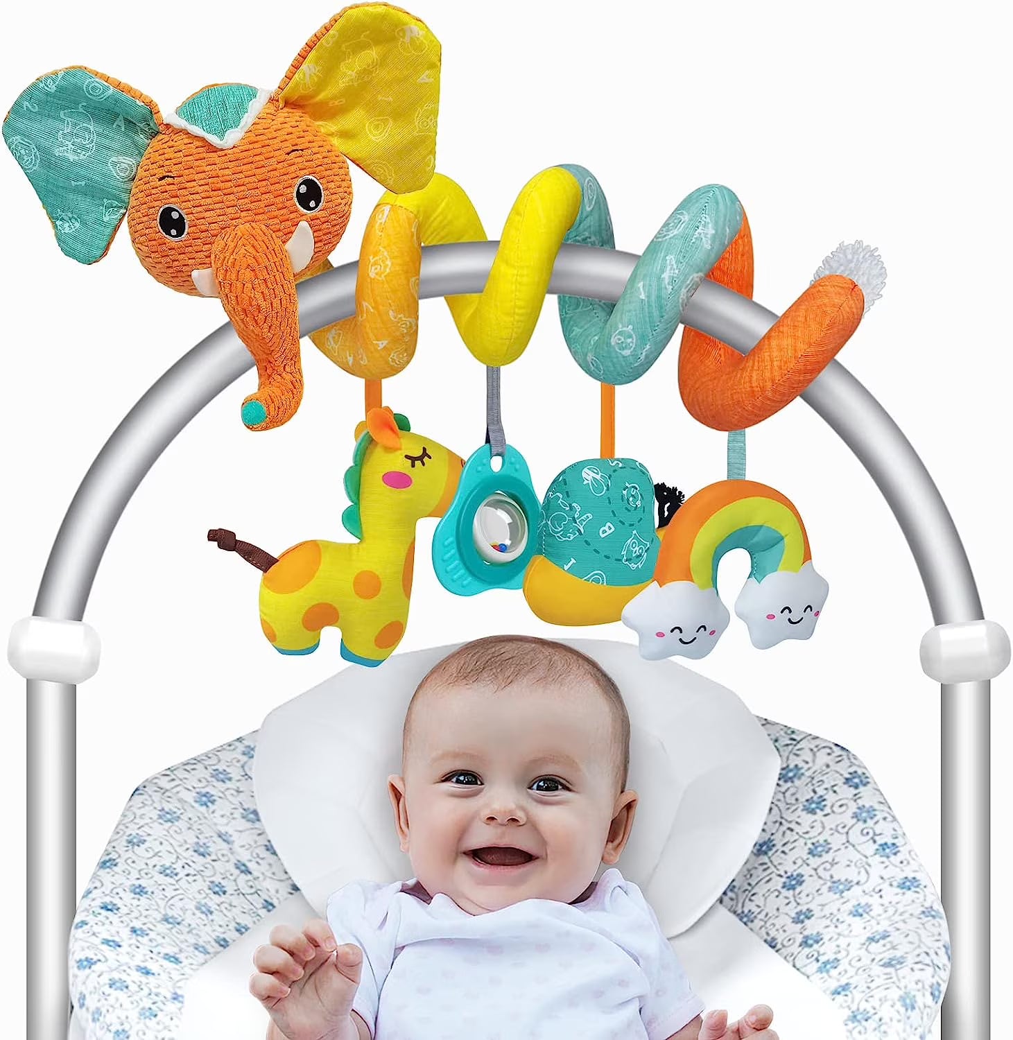 Sensory Stroller Toys with Teether Rattles H78778