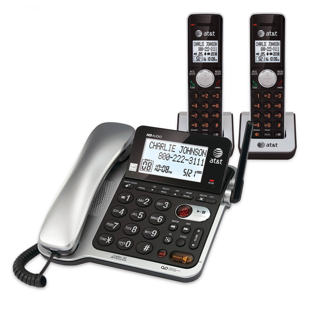Dect 6.0 Corded/Cordless 2-Handset Phone System G6053