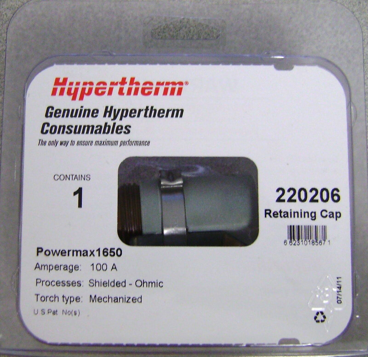 100 Amp Ohmic Contact Shield Cap M636