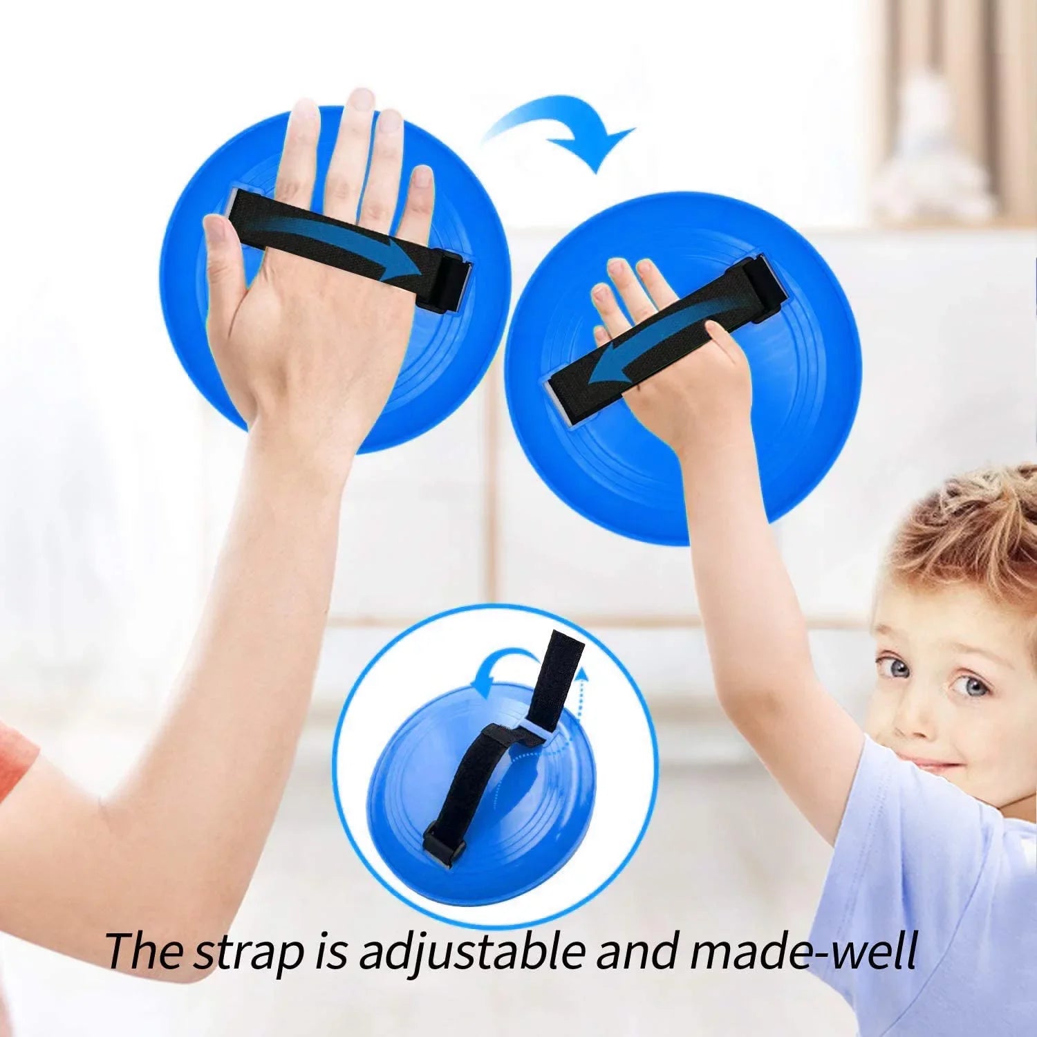 Blue Self-Stick Paddle Ball Catch Set V61086