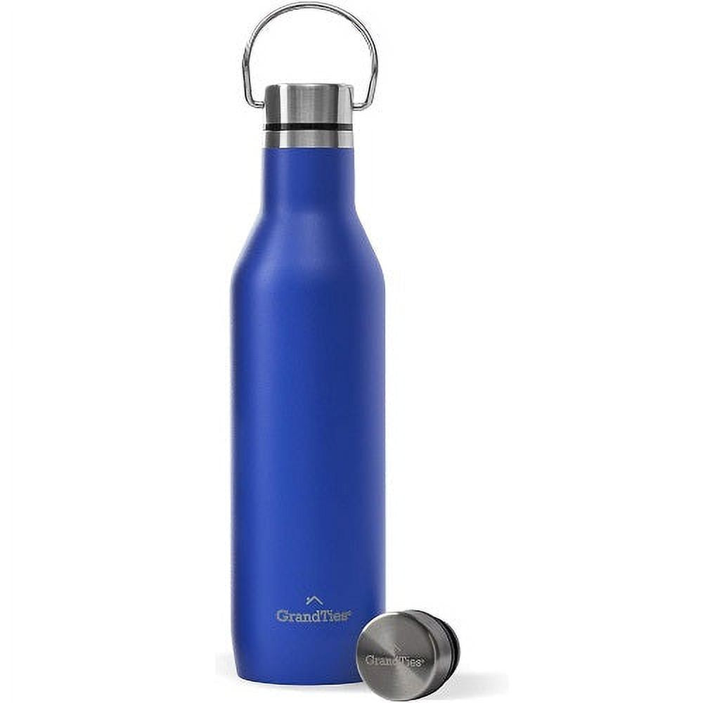 21oz Stainless Steel Insulated Water Bottle with 2 Lids B723899
