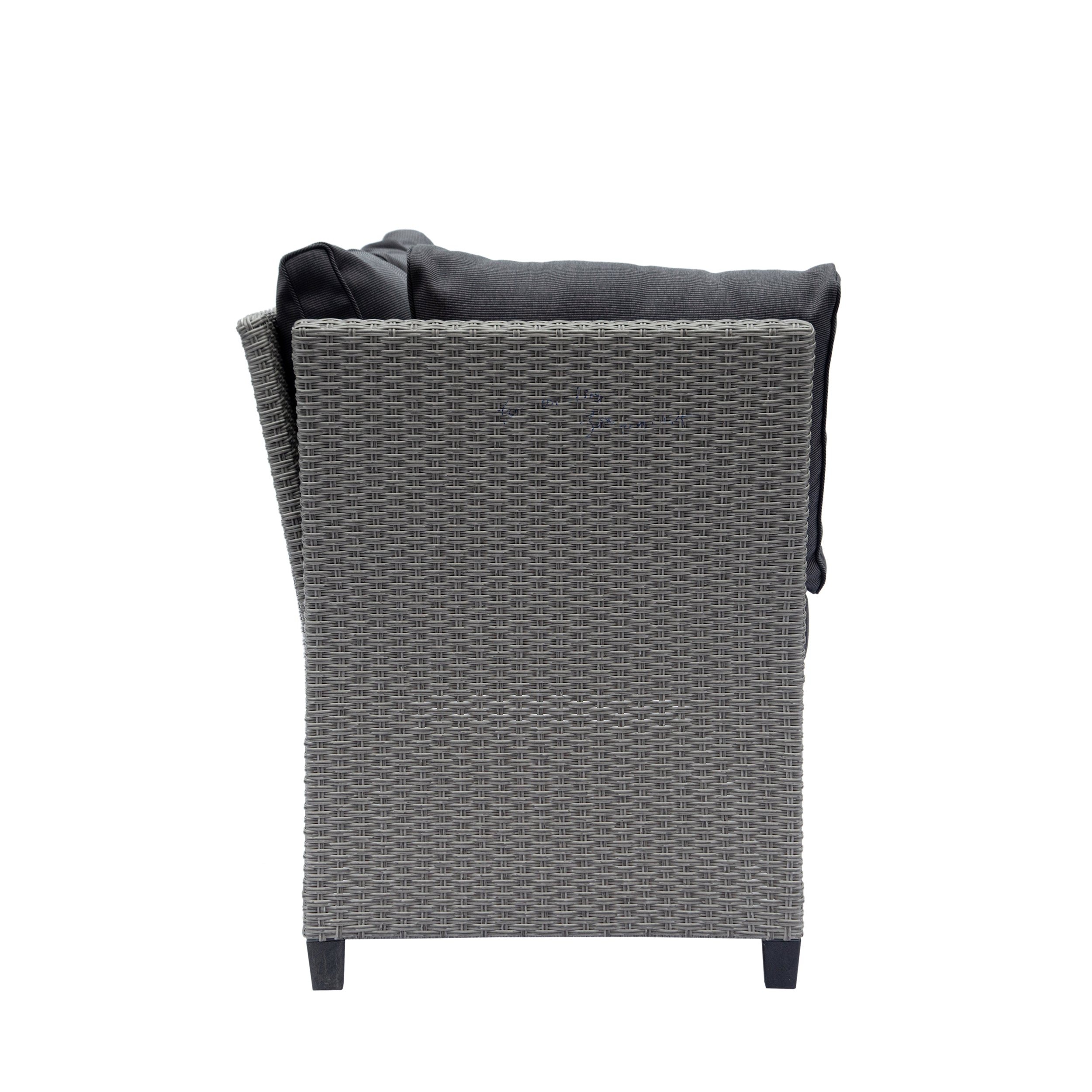 Outdoor Wicker Patio Sectional Sofa & Ottoman Set with Table H866372