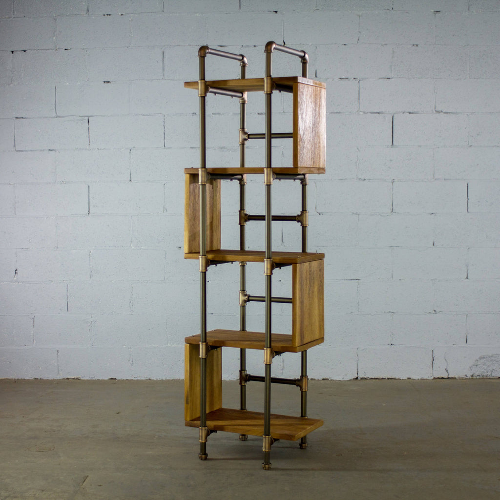 Modern Industrial Etagere Bookcase Display Y1483