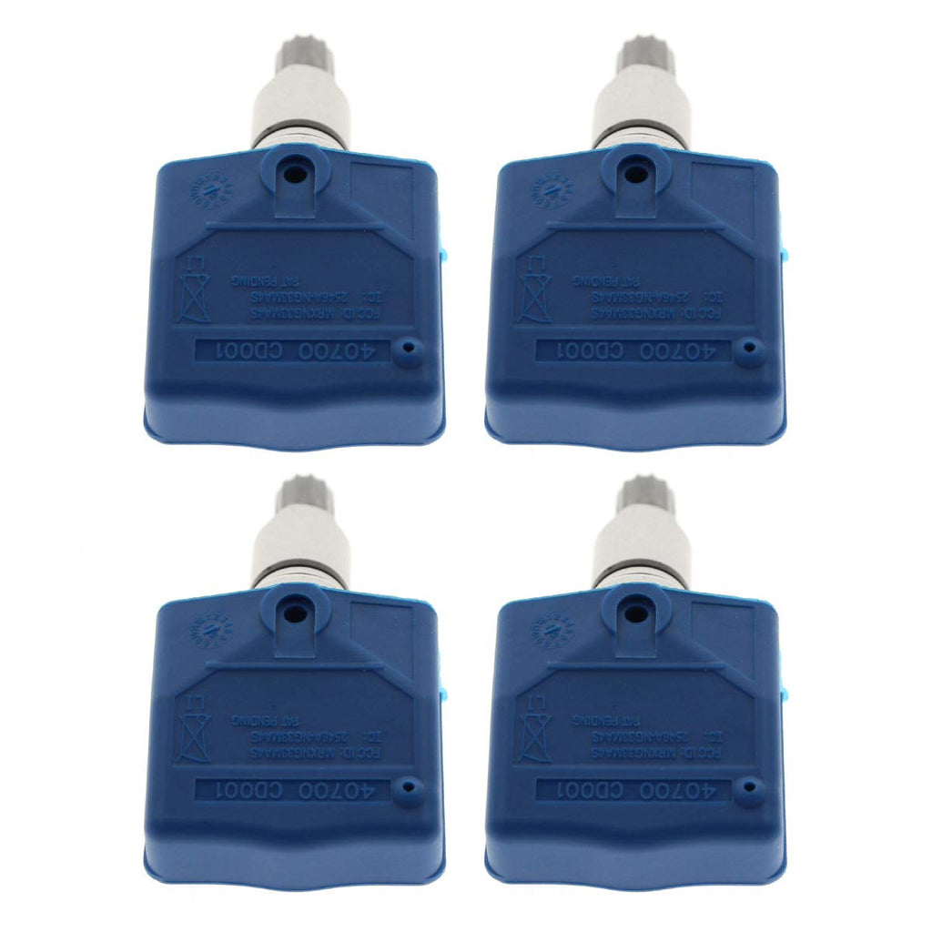 Pack of 4 TPMS Tire Pressure Sensor Replaces 40700-CD001 40700-CD011 40700-1AA0B L4493