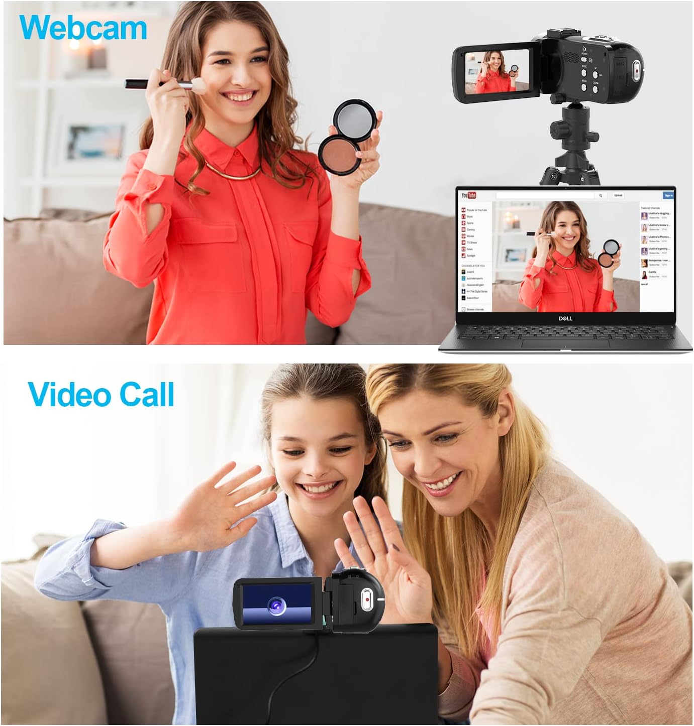 4K Camcorder with IR Night Vision and 18X Digital Zoom A32895