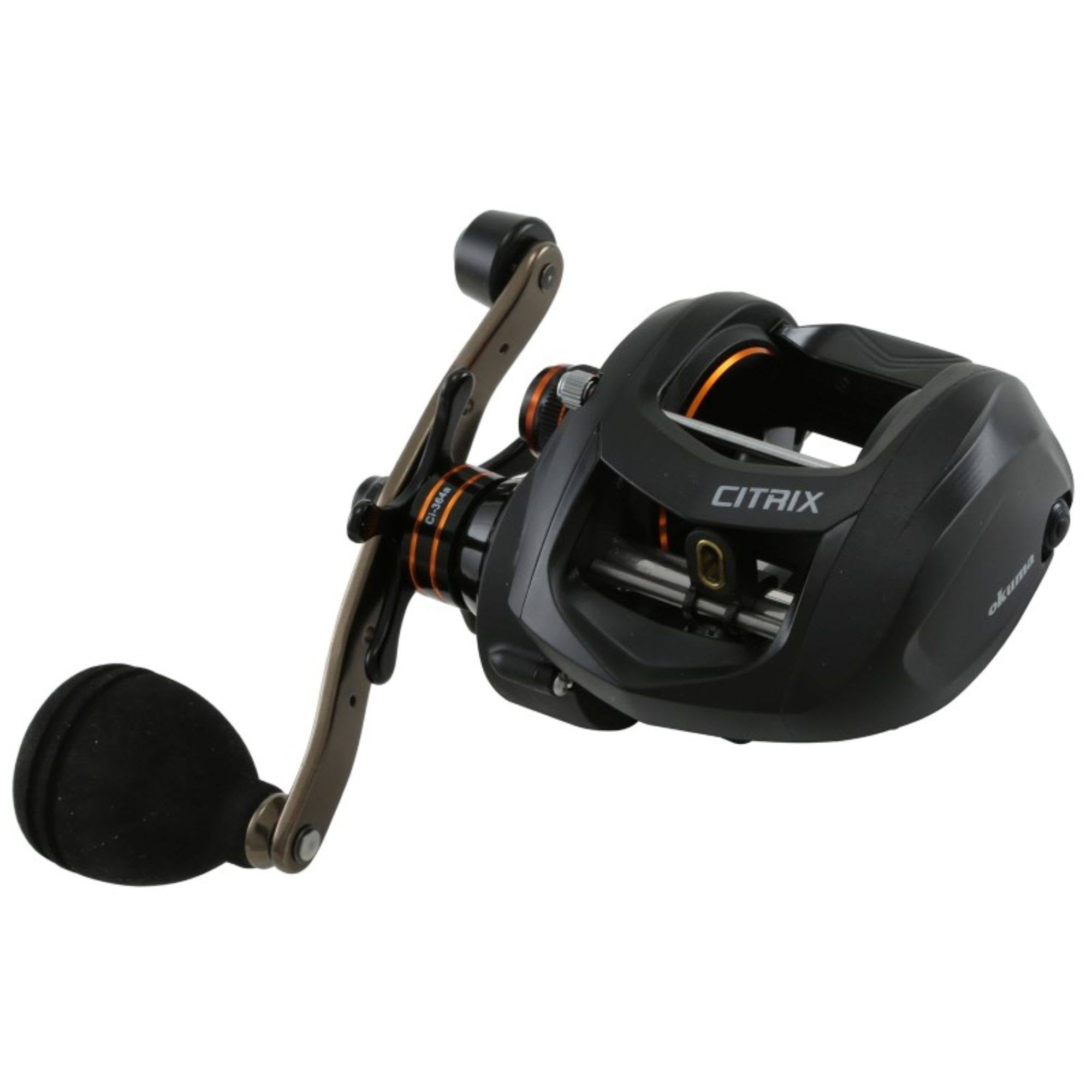 4x22 Black and Orange Okuma Citrix 350 Btcst Power Handle Reel L39613