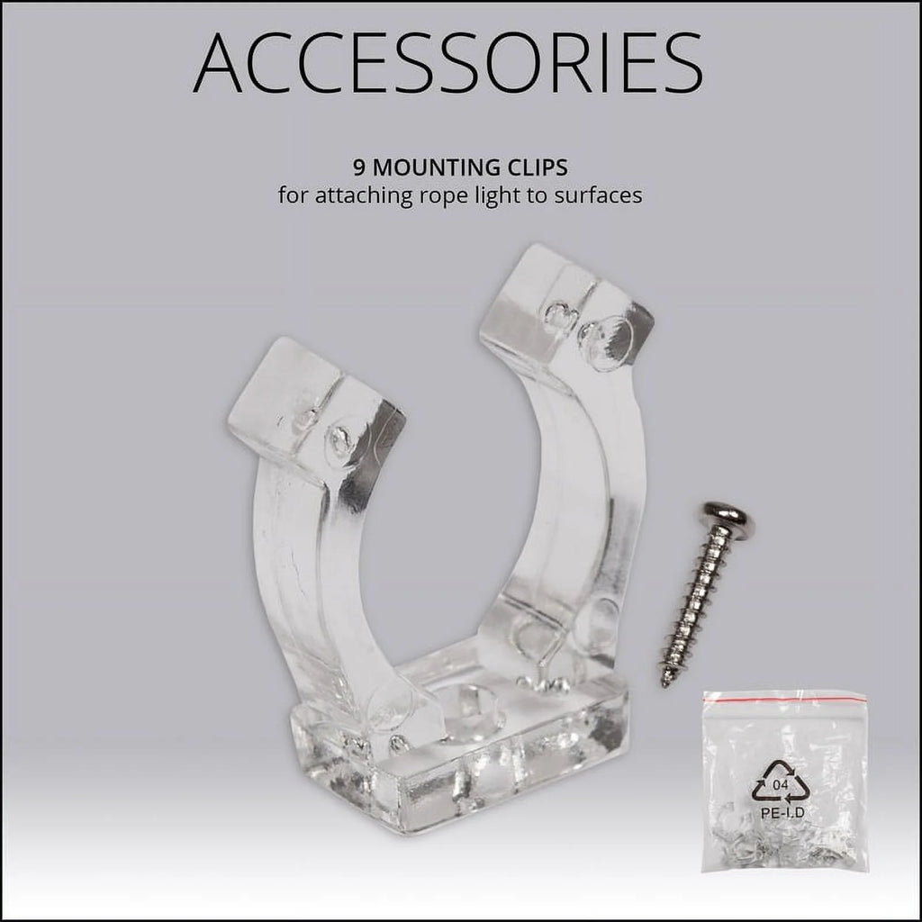 LED Green Rope Light Kit, 216 Lights, Connectable, Mounting Clips Included X694