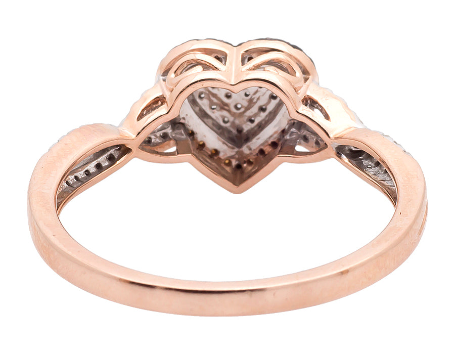 10K Rose Gold Heart Infinity Diamond Ring 0.20ct. V85399