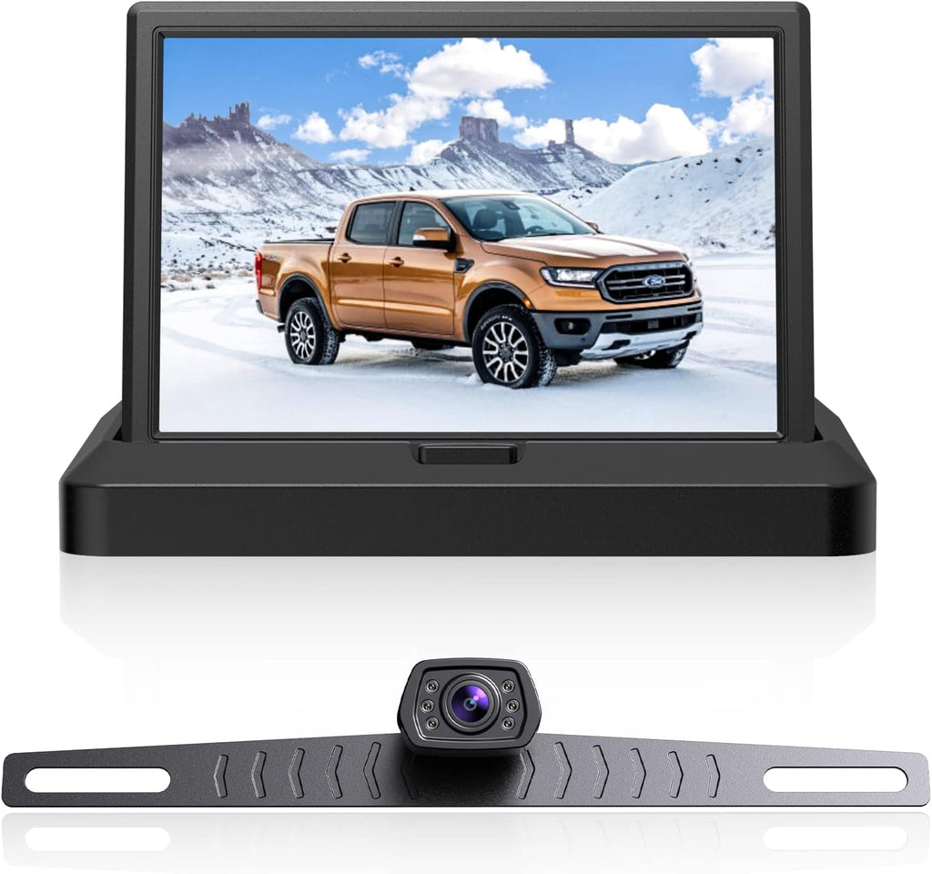 1080P Backup Camera with Monitor Kit, 5 Inch Monitor Pack of 2 K86956