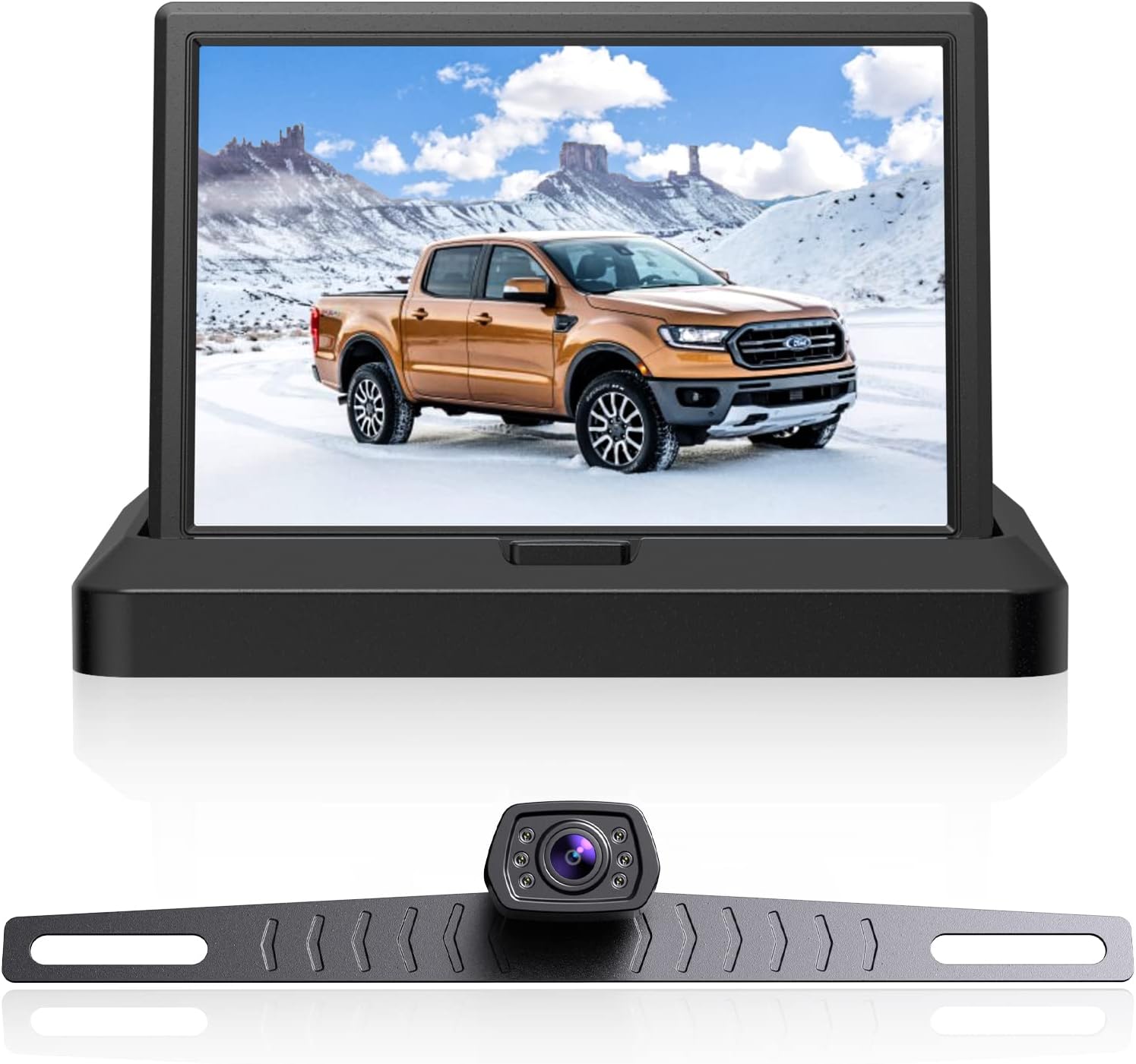 1080P Backup Camera with Monitor Kit, 5 Inch Monitor Pack of 2 K86956