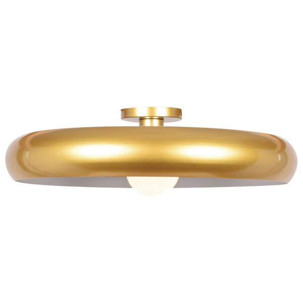 Mint Green & White Round LED Flush Mount Y8227