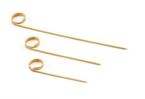 Bamboo Card Holder Pick, 3.5x22, 12 Packs of 100 O837