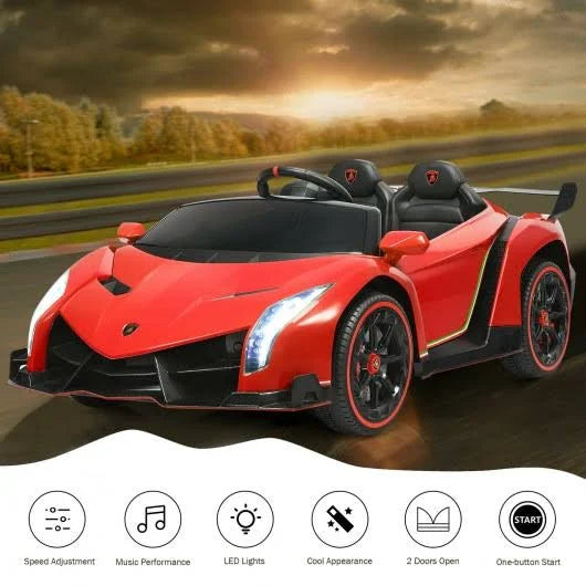 Red 12V 2-Seater Lamborghini Ride on Car with RC W592