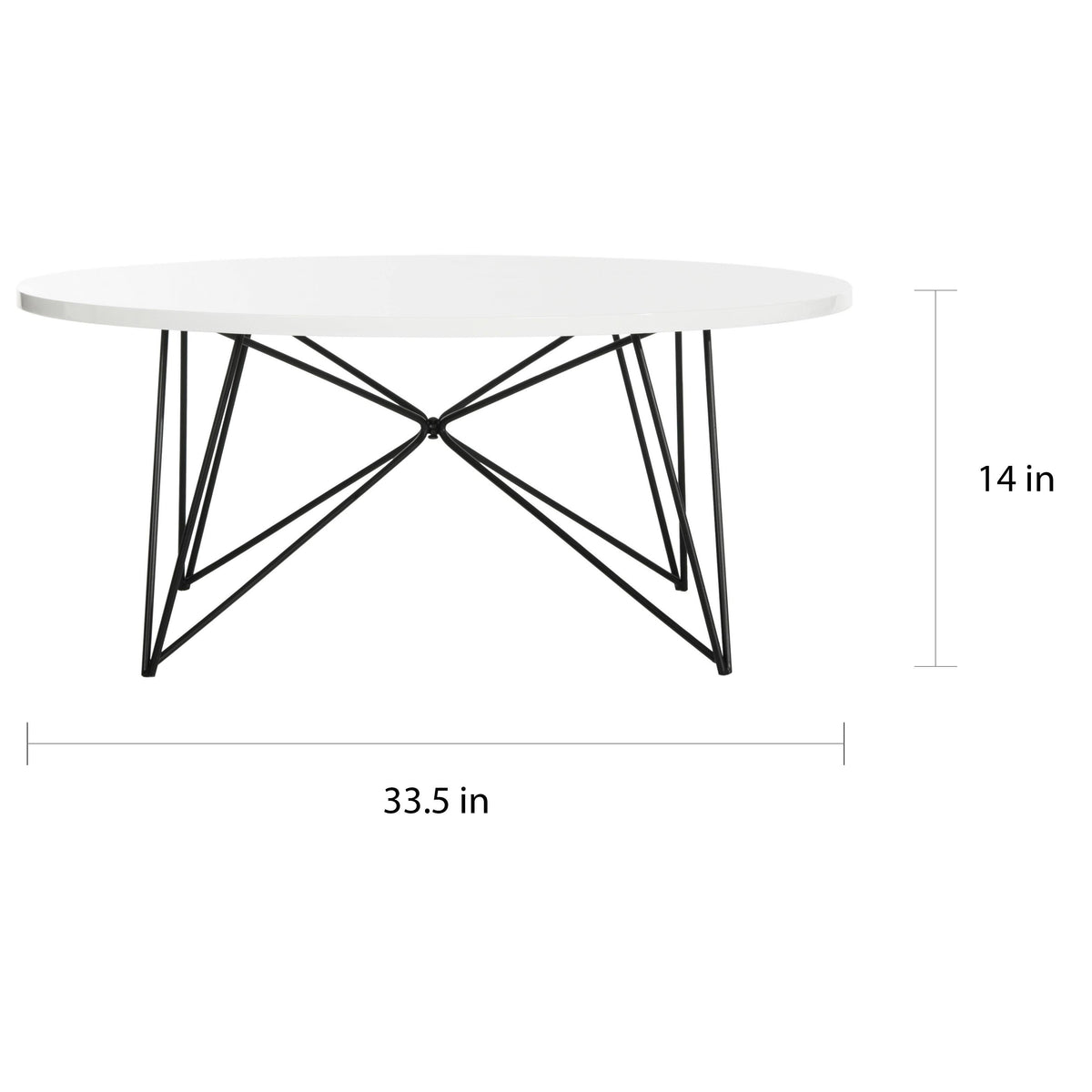 Lacquer White Coffee Table T4640