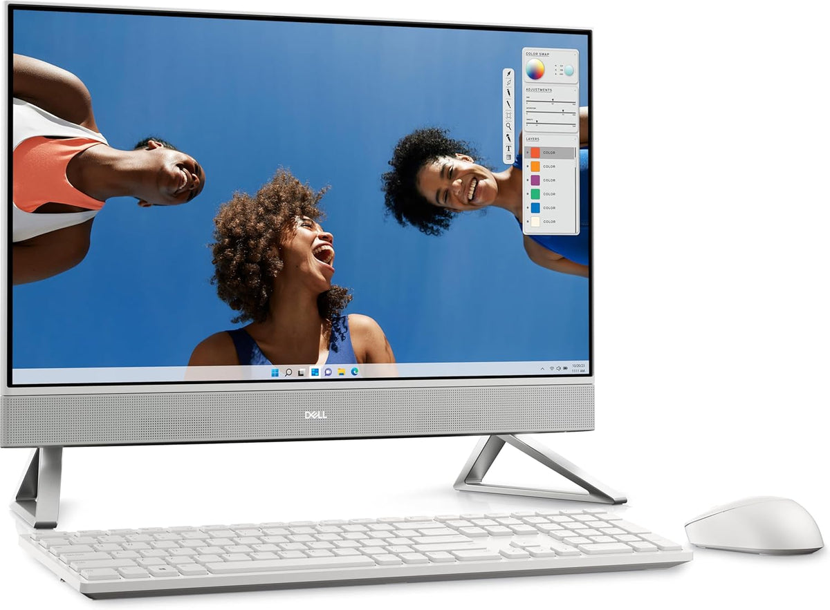 23.8" FHD Touchscreen All-in-One Desktop, 13th Gen Intel Core i7, 16GB RAM, 512GB NVMe SSD + 1TB HDD, White B52134