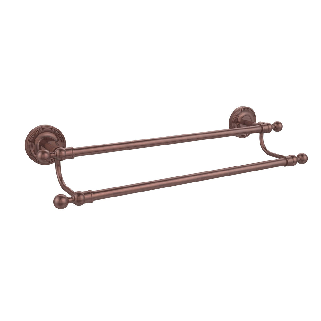 Antique Copper 36 inch Double Towel Bar O312323