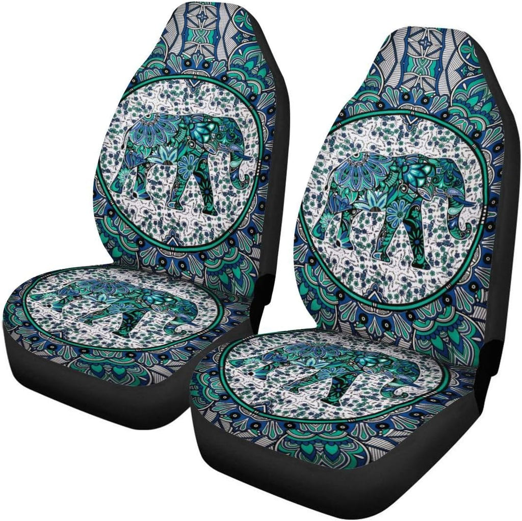 Leopard Print Car Seat Covers, Pack of 2 H62799