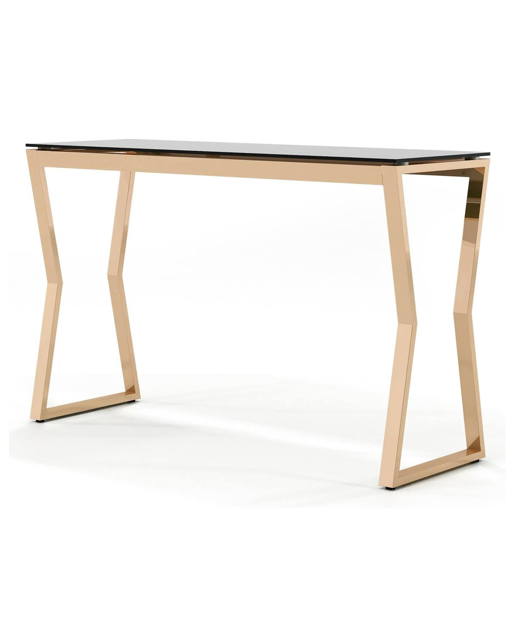 Gold-Tone Glass Top Sofa Table V592274