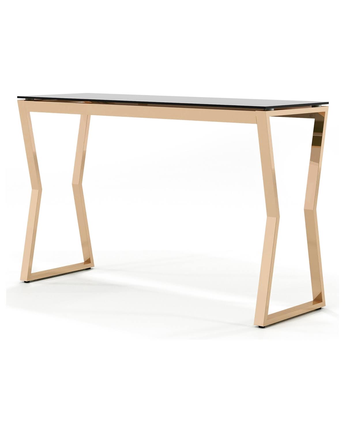 Gold-Tone Glass Top Sofa Table V592274