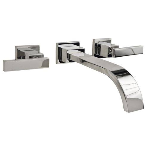 Satin Brass Wall Mount Bathroom Faucet I1027