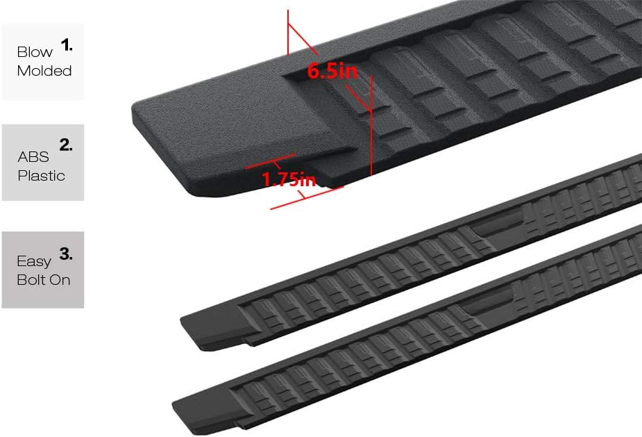 Blow Molding Boards Compatible with Chevy Silverado GMC Sierra 1500 2019-2021 Crew Cab I667