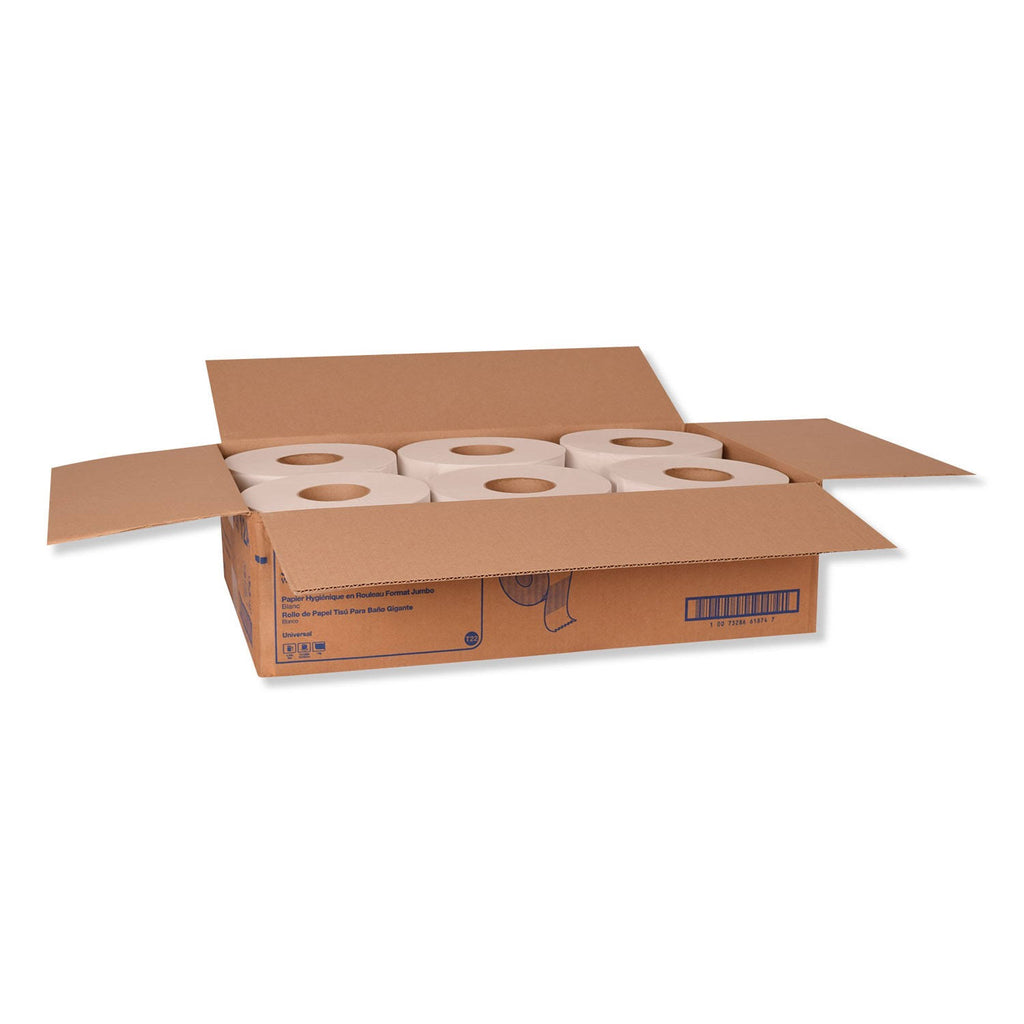 Jumbo Bath Tissue, 1-Ply, White, 2,000 ft, 12 Roll Z4208