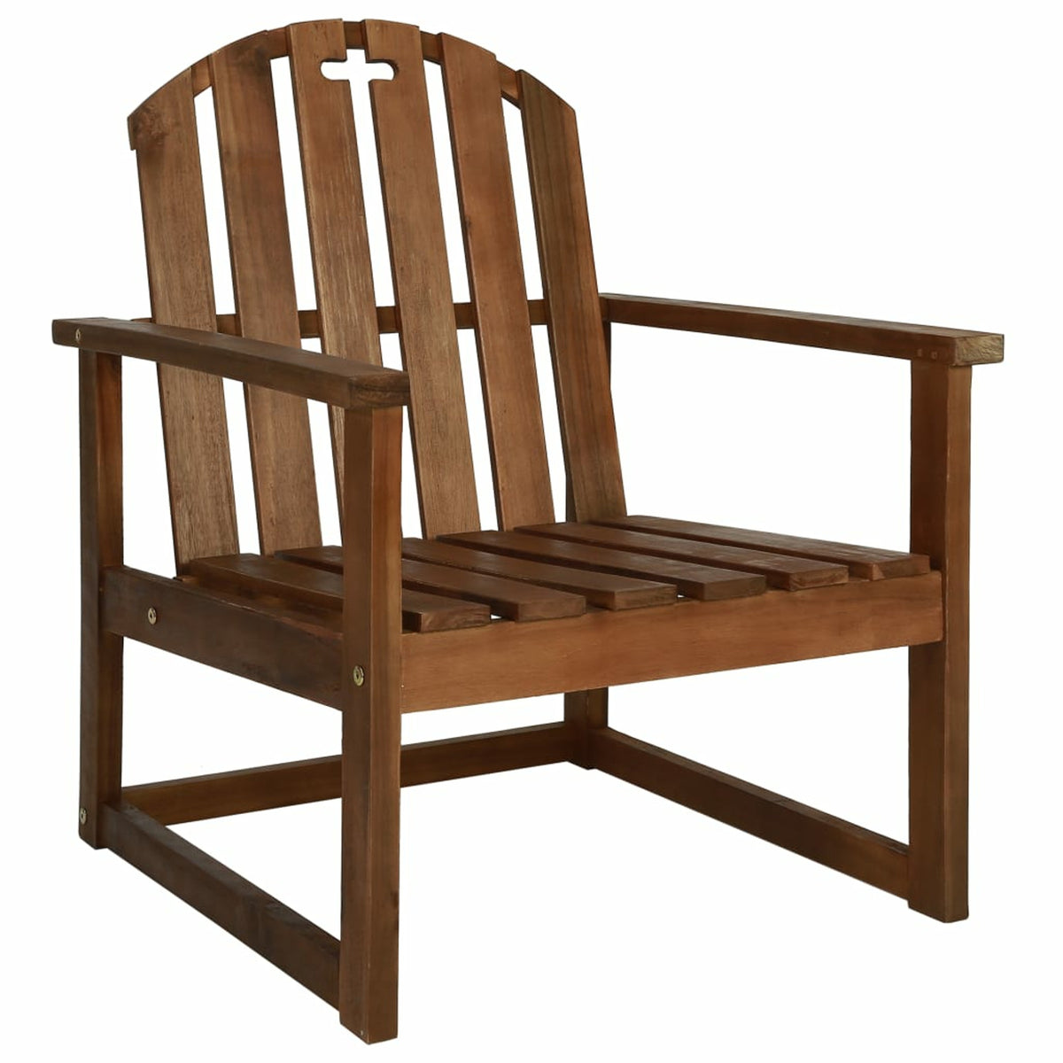Set of 4 Acacia Wood Patio Lounge Set with Garden Bench and Coffee Side Table C21077
