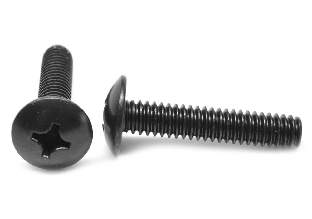 Black Zinc Plated Low Carbon Steel Machine Screw U1241