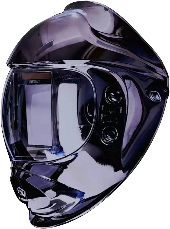 Auto Darkening Welding Helmet with Ultra Large Viewing Screen, 4 Arc Sensor, 1/1/1/2 Optical Clarity X240