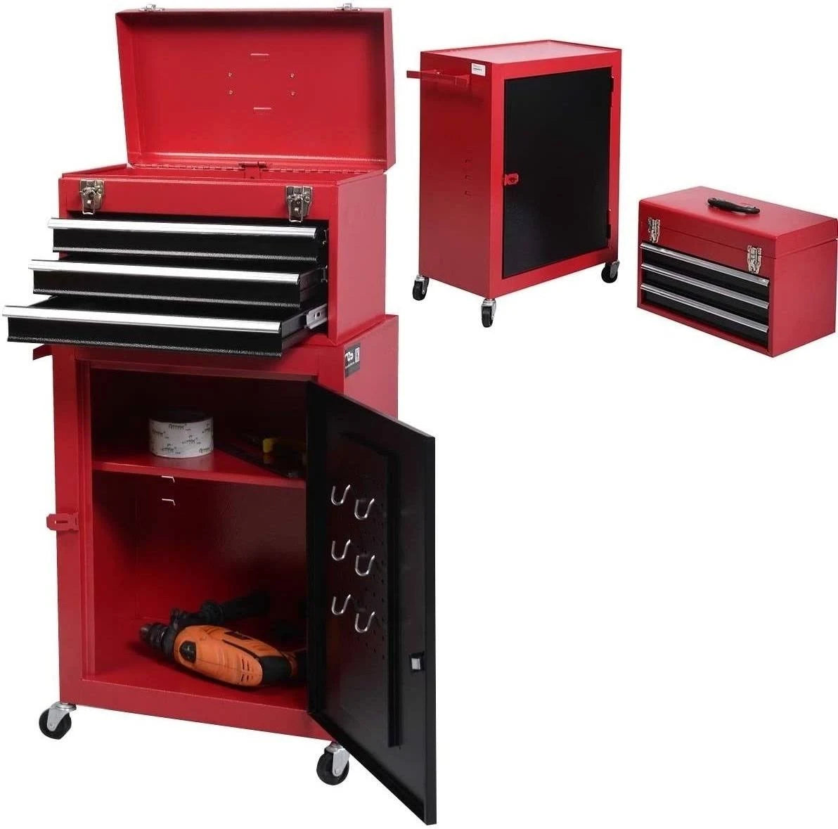 2pc Rolling Garage Toolbox Organizer O50548