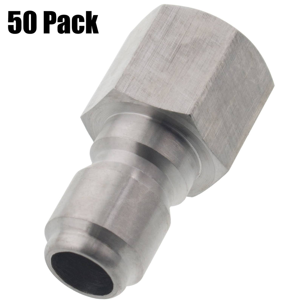 3/8in. Female NPT to Quick Connect Plug Stainless Steel Coupler A924528