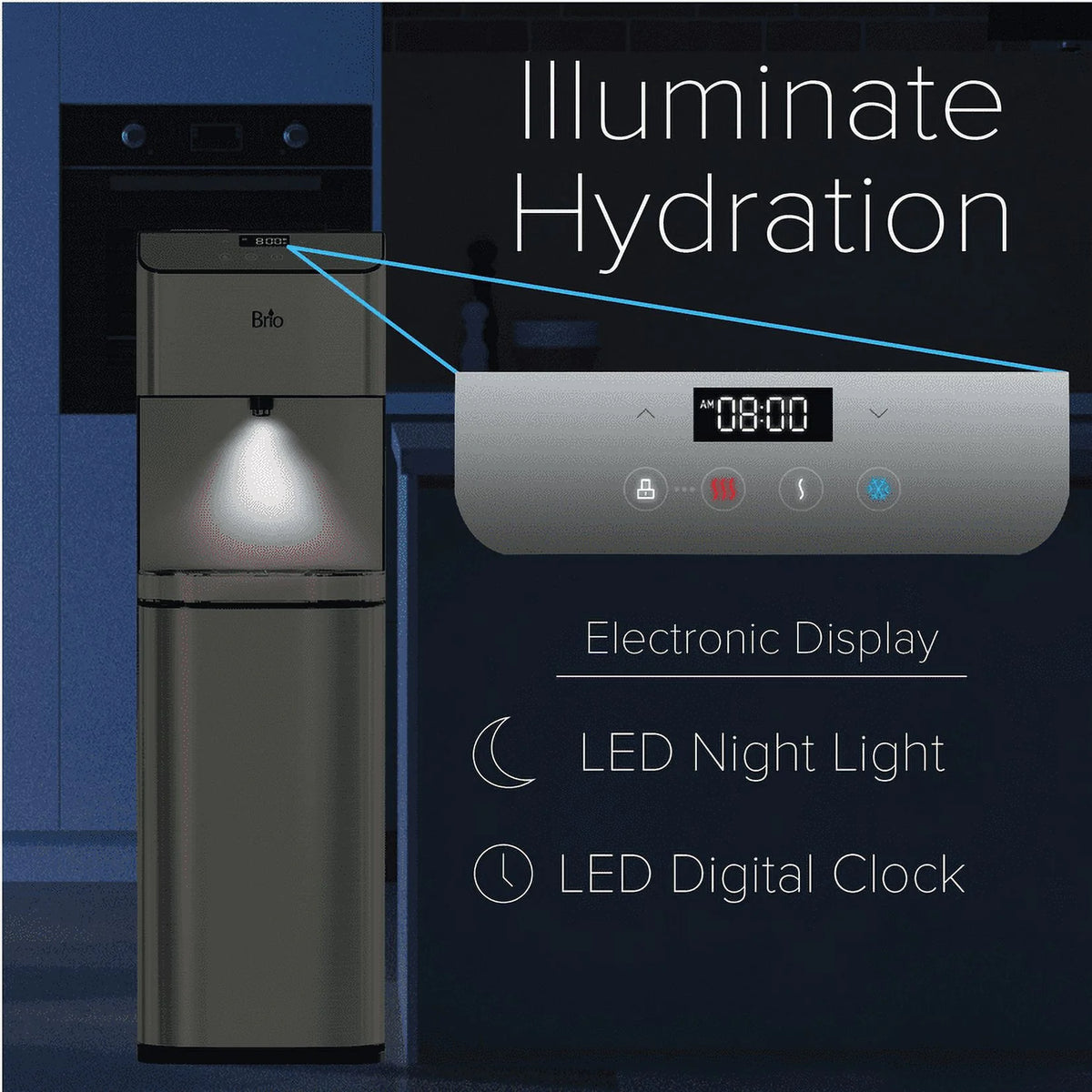3-Stage Filtration Water Dispenser Tri-Temp Digital, Height 41.05" J636363
