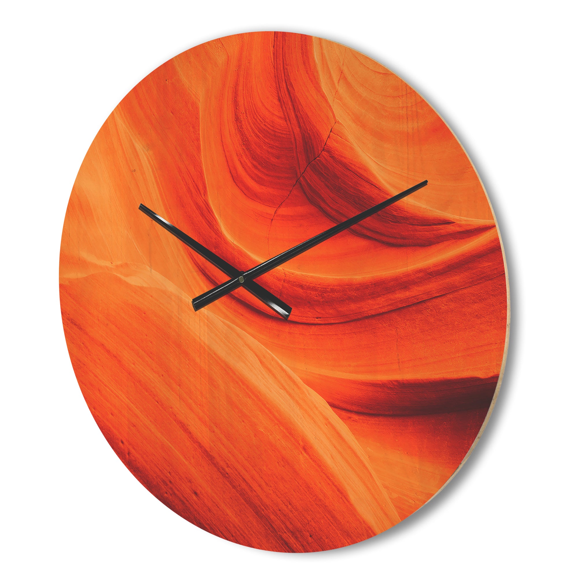 Orange Upper Antelope Canyon Landscape Wood Wall Clock A475