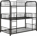 Triple Bunk Bed, Twin, Sandy Black U297